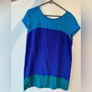 Amanda Uprichard color block mini dress silk medium